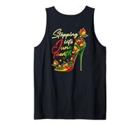 (On Back) Stepping Into Juneteenth 1865 High Heels Melanin Tank Top
