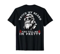 (On Back) Touch My Beard and Tell Me I'm Pretty Monkey T-Shirt