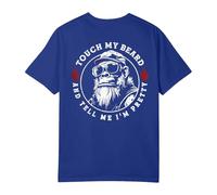(On Back) Touch My Beard and Tell Me Im Pretty Monkey T-Shirt (Black,3X-Large)