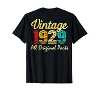 (ON Back) Vintage 97yr 1929 97th Birthday Decorations Men T-Shirt