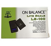 On Balance Accurate Mini Weighing Scales Notebook, Lite, Tabletop, Square, Pocket, Mini & Dual Display Scales by Lizzy® (LS-100)