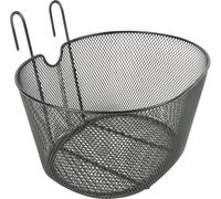 On Bike Front Bicycle Basket Plastic Coated Metal Large Capacity