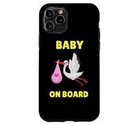 On Board Baby | Stork Shower Announcement Case for iPhone 11 Pro