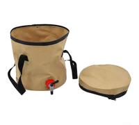 On-Board Water Tank 10L Collapsible Spigot Design Reinforced Handles | PVC Material Multipurpose for Camping Fishing Cooking Foldable to 25x25x4cm Spacious Storage
