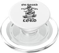 On Board With The Lord Christian Skate a Jesus Skating PopSockets PopGrip for MagSafe