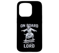 On Board With The Lord Christian Skate Graphic Case for iPhone 15 Pro