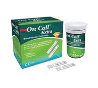 On Call Extra Blood Glucose Test Strips (50 Tests/Vial)