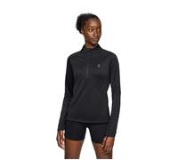 On Climate Running Shirt Women's High Neck 1/2 Zip Black - Perfect for Cold Weather Running