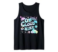 On Cloud Nine 9th Birthday Girl Tie Dye 9 Year Old Kids Tank Top