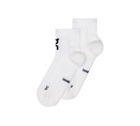 On Core Run Socks Mid - 2 Pairs of White Performance Running Socks for Comfort and Support