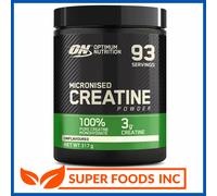 Optimum Nutrition Micronised Creatine Powder, 100% Pure Creatine Monohydrate Powder for Performance and Muscle Power, Unflavoured Shake, 93 Servings, 317 g