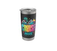 On Cruise Mode Tropical Ocean Ship Vacation Design Stainless Steel Insulated Tumbler