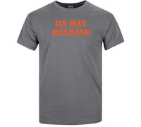 On Day Release T-Shirt Prison Prisoner Jail Costume Crime Funny Gift HPM Uniform