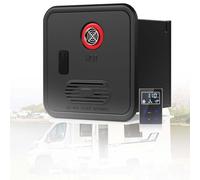 On Demand Propane Water Heater, Rv Tankless Hot Water Heater 55,000 Btu, 2.9-3.9 Gpm (11-14.8 L/Min), Smart Remote, ±1°F (±1°C) Precision, 12v Dc, W/16 X 16 Inches Door(Black,Without Shower)