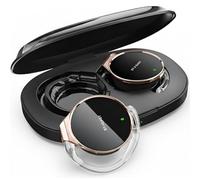 On Ear Headphones Bluetooth 5.4, Noise Cancelling Open Ear Headphones Wireless, Water-Drop Shaped Clip On Sport Headset Bluetooth with 4 Microphone, Comfort Fit Earphones with Long Battery Life