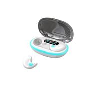On-Ear Headset X55 Sleeping Earbuds Mini Headphones TWS bluetooth Earphone Stereo Hidden Headsets With Mic HD Call Waterproof For Work Bluetooth Headset(White)