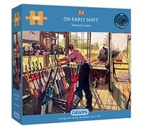 On Early Shift 500 Piece Jigsaw Puzzle | Sustainable Puzzle for Adults | Premium 100% Recycled Board | Great Gift for Adults | Gibsons Games