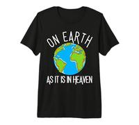 On Earth As It is in Heaven Science Teacher Christian Faith Premium T-Shirt