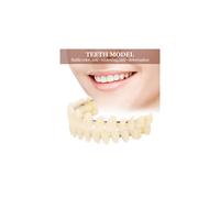 On False Teeth Upper + Lower Dental Veneers Dentures Tooth Cover Set