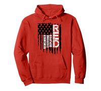On Friday we carry the US flag of the Red Friday Military Support Troops Pullover Hoodie