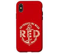 On Fridays We Wear Red Remember Everyone Deployed Case for iPhone X/XS