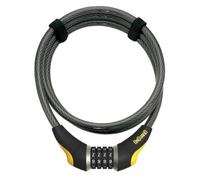 On-Guard Akita-8041 Combo Cable Lock - Black, 18.5 x 1.2 cm Black 18.5x1.2 cm