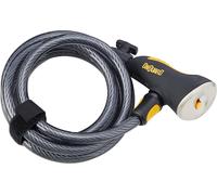 On-Guard Doberman-8027 Keyed Coil Lock - Black, 18.5 x 1.5 cm 18.5x1.2 cm