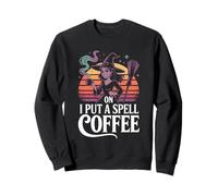 On I Put A Spell Coffee Witch Magic Sweatshirt