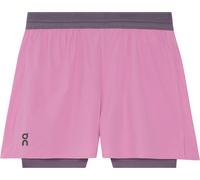 On - Lightweight Stretch Road Running Shorts - 3" Performance 2/1 Shorts Sakura | Dewberry for Women - Size M - Pink Pink M