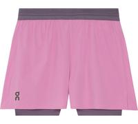 On - Lightweight Stretch Road Running Shorts - 3" Performance 2/1 Shorts Sakura | Dewberry for Women - Size S - Pink Pink S