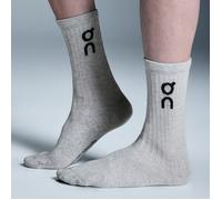 On Logo Sock High 3 Pair L 47-49 Gray Women