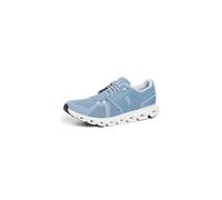 On Mens Cloud 5 Textile Synthetic Chambray White Trainers 8 UK