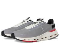 On Men's Cloudnova Form 2 Sneakers, Fog/Red, 13.5 UK