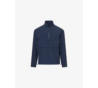 On Mens On Courtside 1/2 Zip Eaze Stretch-Woven Jacket Midnight M