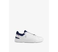 On Mens On The Roger Advantage Faux-Leather Trainers White Midnight 7.5