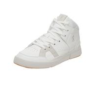 On Men's The Roger Clubhouse Mid 2 Sneaker, White/Sand, 9.5