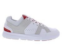 On Men's The Roger Clubhouse Sneakers, White/Red-white, 8 UK