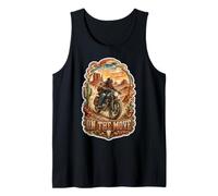 On Move Desert Motorcycle Rider Tank Top