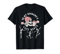 On My Husband's Last Nerve Funny Skeleton Halloween Costume T-Shirt