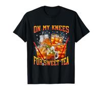 On My Knees for Sweet Tea Funny Hard Tea Meme Bootleg T-Shirt