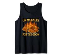 On My Knees for The Goon Funny Gen Z Brainrot Meme Crab Joke Tank Top
