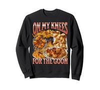 On My Knees Funny Crab Rangoon Meme Bootleg Graphic Sweatshirt