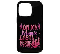 On My Moms Last Nerve Funny Quote For Kids Boys Girls Humour Case for iPhone 13 Pro