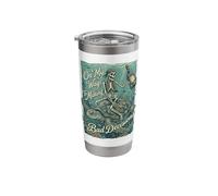 On My Way Making Bad Decisions Skeleton Vacation Stainless Steel Insulated Tumbler