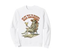On My Way Making Bad Decisions Skeleton Vacation Sweatshirt