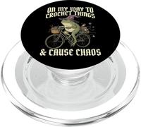 On My Way To Crochet Things And Cause Chaos PopSockets PopGrip for MagSafe
