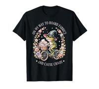 On My Way to Hoard Fabrics and Cause Chaos Frog Funny Sewing T-Shirt