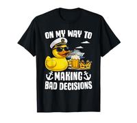 On My Way to Make Bad desicions Funny Cruise Rubber Duck T-Shirt