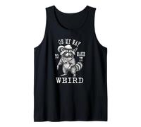 On My Way To Make It Weird, Vintage Cowboy Funny Raccoon Tank Top