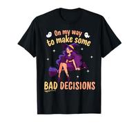 On My Way to Make Some Bad Decisions - Funny Halloween Witch T-Shirt